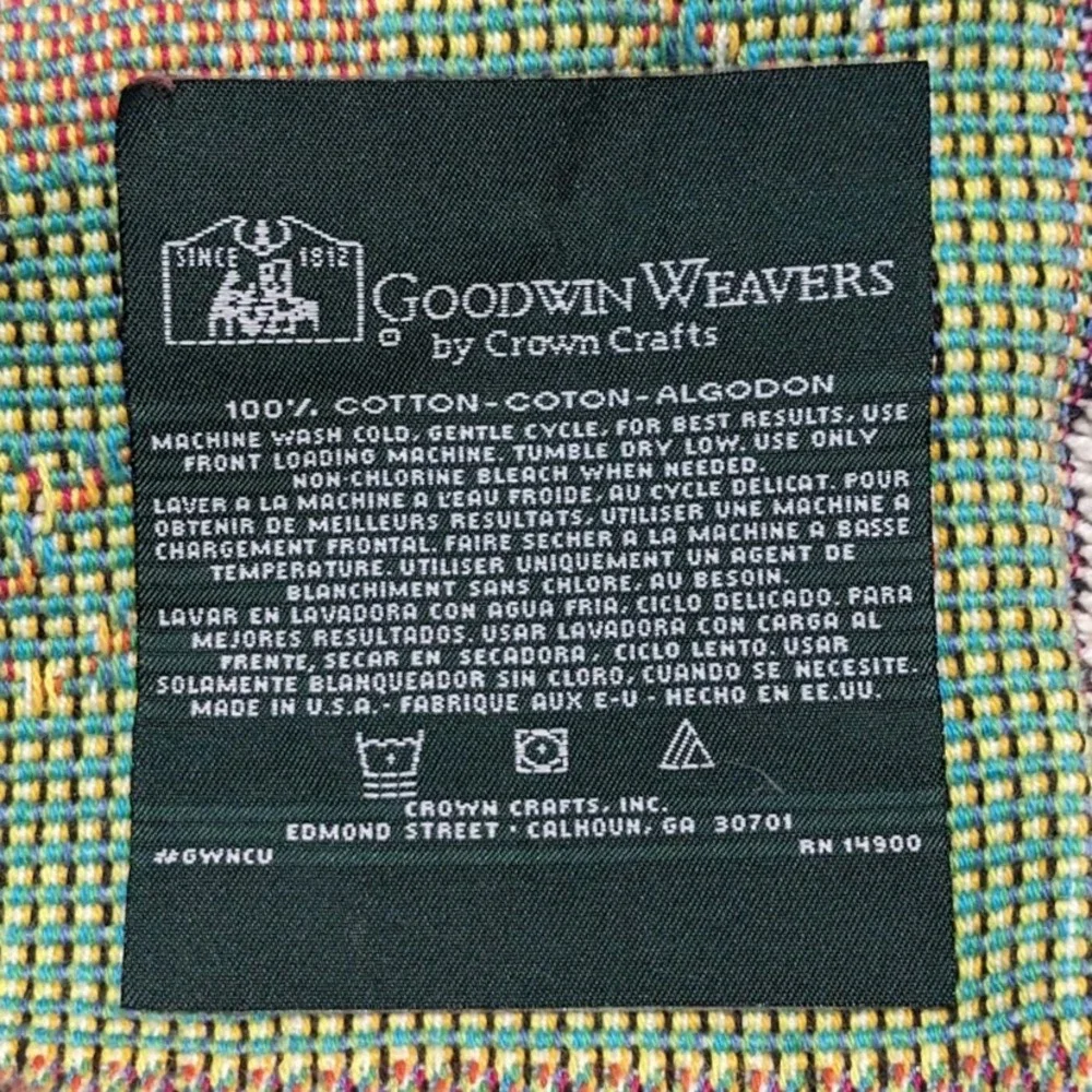 Vintage Goodwin Weavers Life Outreach 2000 Throw Tapestry Mission International